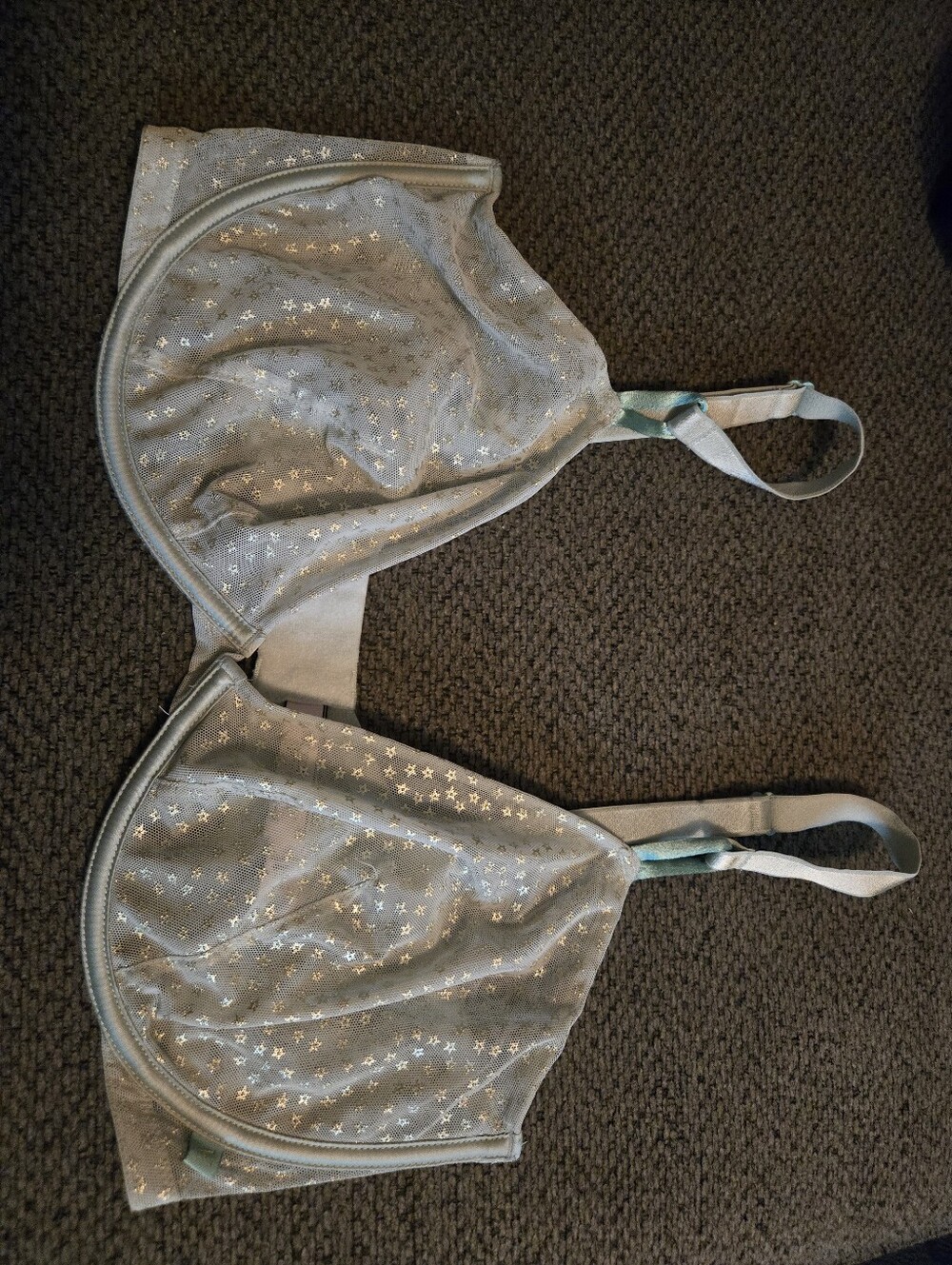 Victoria's Secret Unlined Bra with Metallic Star Accents